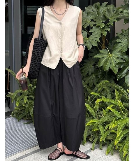 balloon curve  pants /3color　　IR1635