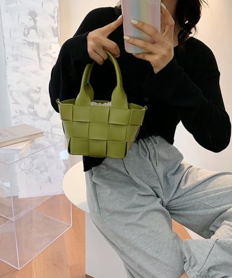 wide mesh mini shoulder bag　　IR1362