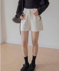 tucked high waist short pants　IR1382