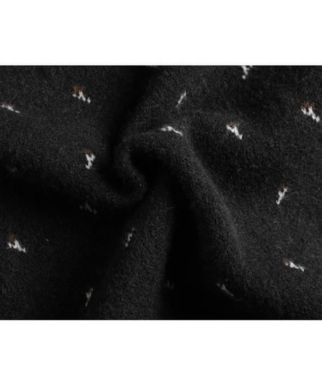 design knit high neck sweater　　IR1550