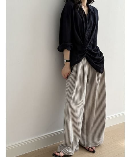twist accent shirt /2color　　IR1663