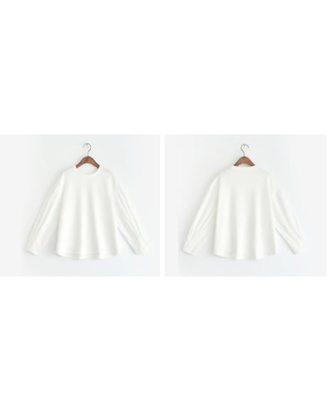 cuff stitch lantern sleeve shirt　　IR1603