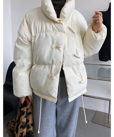 stand collar duffle padded coat /3color　　IR1563