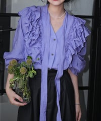 volume frill design blouse　　IR1436