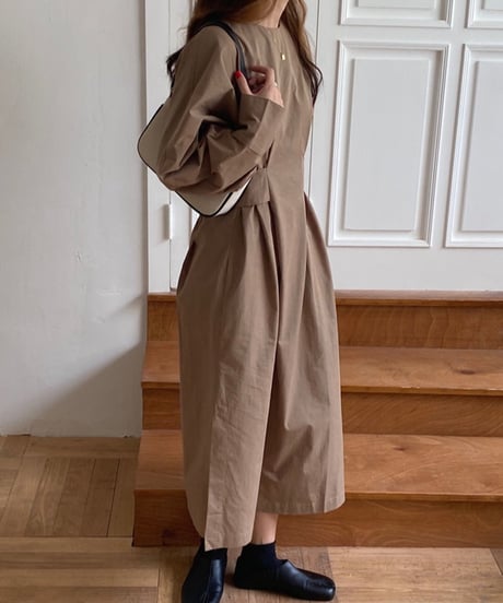 waist belt side slit one piece /3color　　IR1535