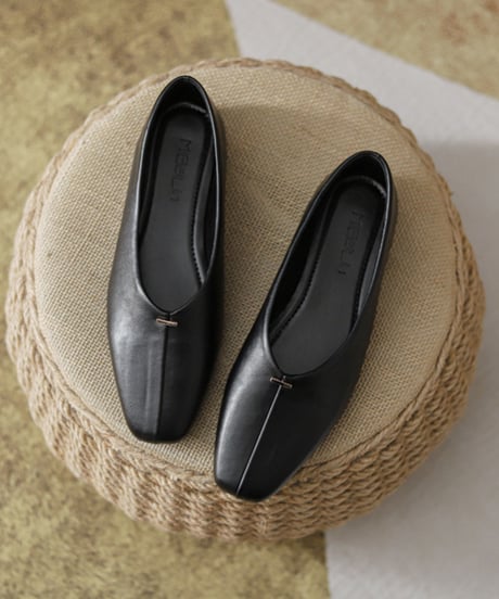 square toe flat pumps /3color　　IR1602