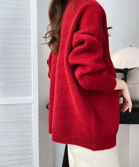 jewel button knit cardigan /4color　IR1565