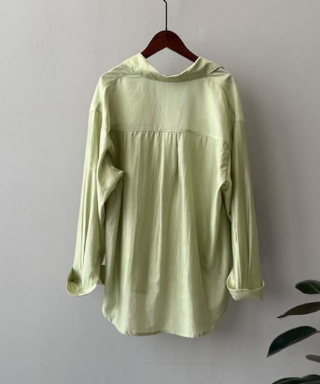 double pocket sheer shirt /3color　　IR1647