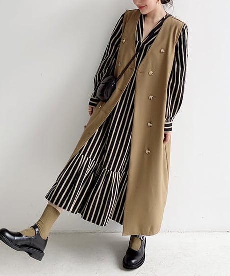 trench gilet　　IR1492