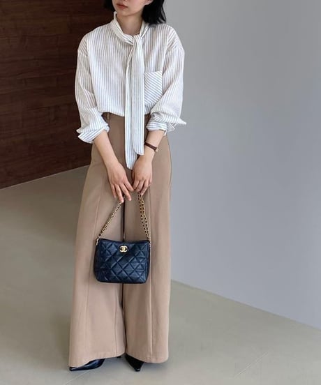 center stitch wide pants /3color　　IR1626