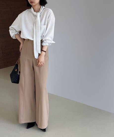 center stitch wide pants /3color　　IR1626
