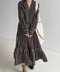 v-neck stripe one piece　　IR1493