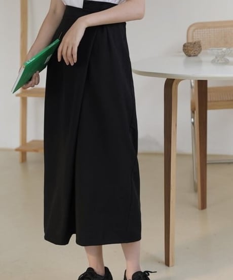 wrap design pencil skirt　　IR1576
