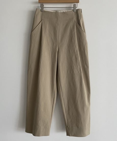 wide leg casual tuck pants /4color　　IR1604