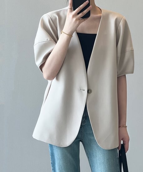 short puff sleeve jacket  /2color　　IR1615