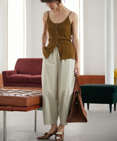 cotton cocoon pants　　IR1358