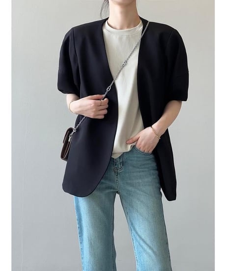 short puff sleeve jacket  /2color　　IR1615