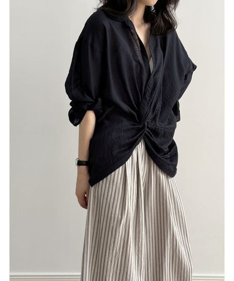 twist accent shirt /2color　　IR1663