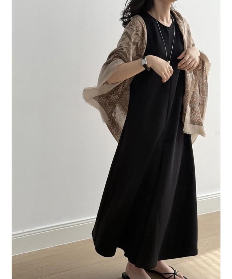 front tuck sleeveless op /2color IR1634 | irumoon