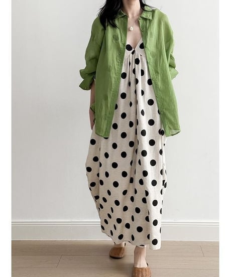 fluffy air sheer shirt /2color　　IR1641