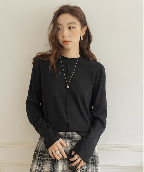 center seam basic long T-shirt /3color　IR1571