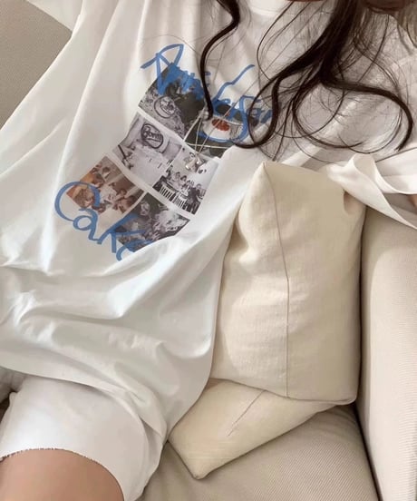 round neck loose design t-shirt　　IR1613