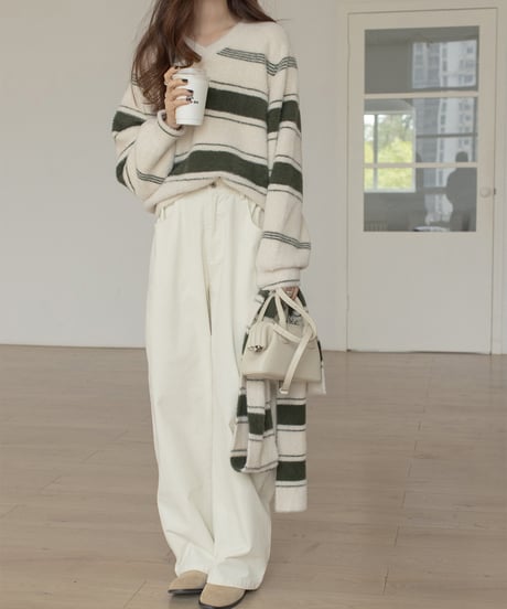 corduroy cotton casual pants /2color　IR1584