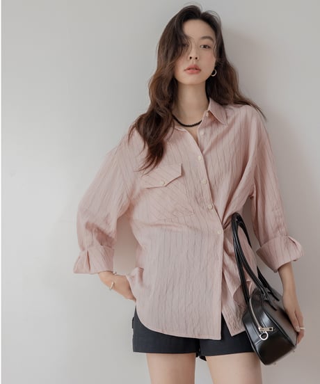 tucked high waist short pants　IR1382