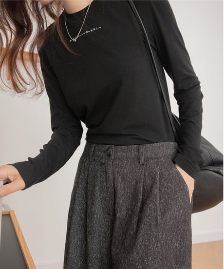 round neck lettering shirt　　IR1498