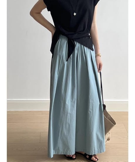 tucked gathered wide pants　　IR1621