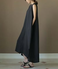 sleeveless linen one piece　　IR1378
