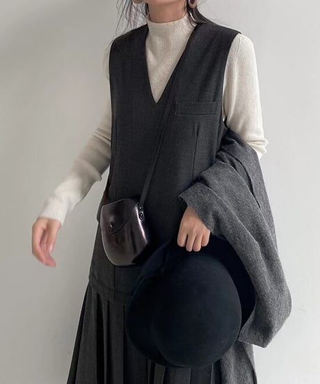 v neck jumper skirt　　IR1503