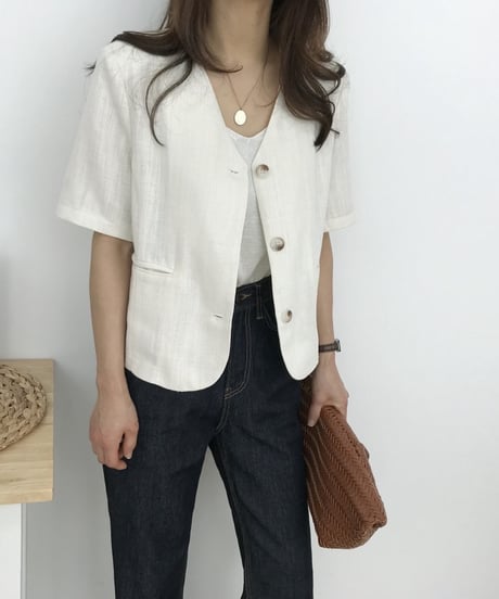 light layer short jacket /2color　　IR1680