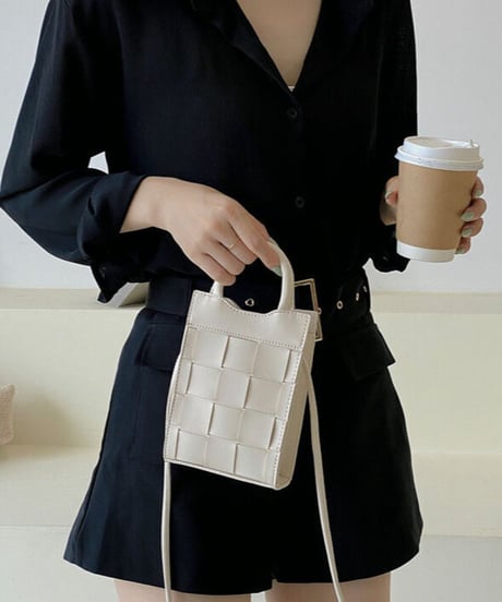 mesh mini shoulder bag /4color　IR1580