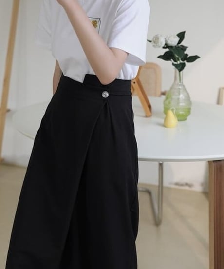 wrap design pencil skirt　　IR1576