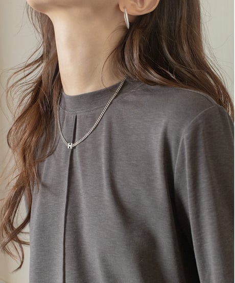 center seam basic long T-shirt /3color　IR1571