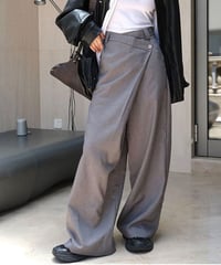 front design wide pants　　IR1518