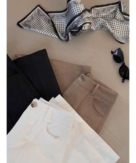 center stitch wide pants /3color　　IR1626