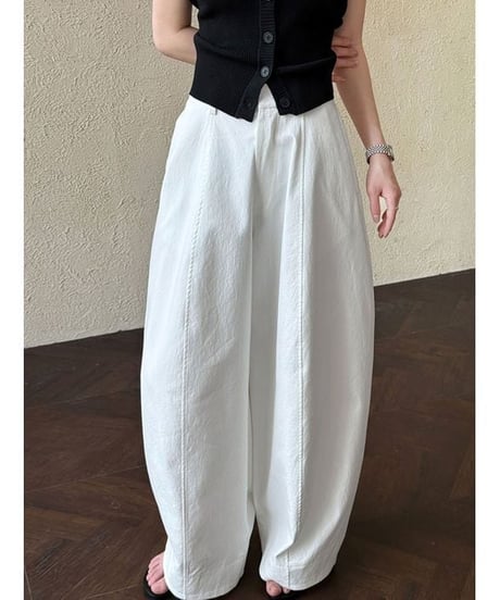 center seam wide pants /2color　　IR1654