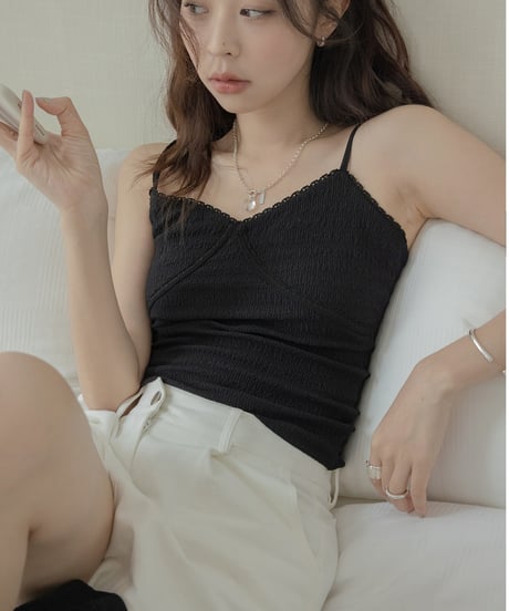 tucked high waist short pants　IR1382