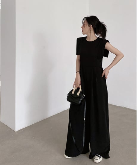 square sleeve jumpsuit　　IR1373