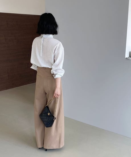 center stitch wide pants /3color　　IR1626