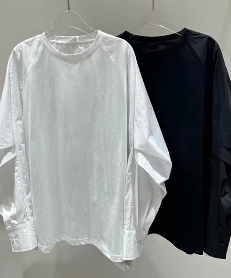 round neck loose shirts /2color　IR1577