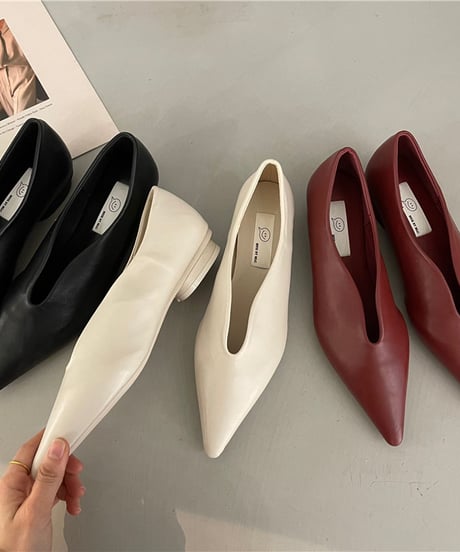 pointed toe flat pumps　　IR1465