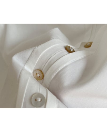 band collar button design blouse　　IR1593