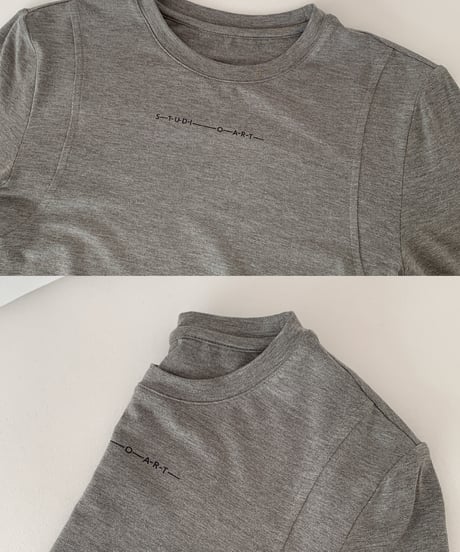round neck lettering shirt　　IR1498