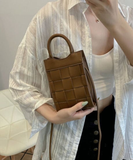 mesh mini shoulder bag /4color　IR1580