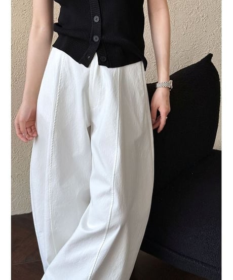 center seam wide pants /2color　　IR1654