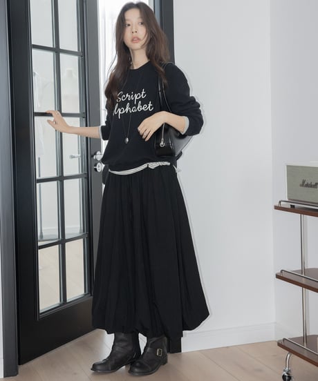 cotton embroidered sweatshirt　　IR1495