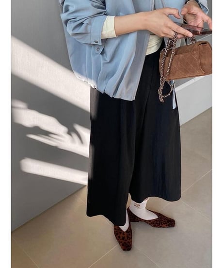 high waist wide pants  /2color　　IR1616